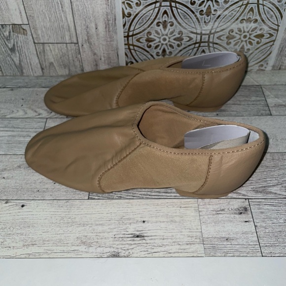 Bloch flex tan leather slip on Dance shoes women size 8 - Picture 2 of 7